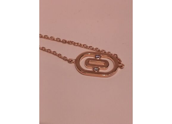 Image Bracelet Plaqué or Pierre blanche