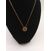 Image Collier Plaqué or Pierre blanche