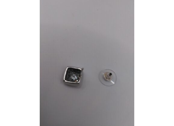 Image Boucles d'oreilles Argent Pierre blanche