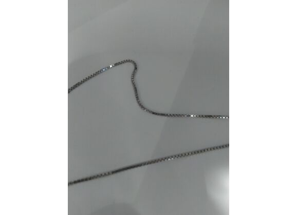 Image Collier Argent Pierre multicolore