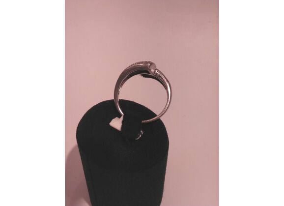 Image Bague Argent Pierre noire