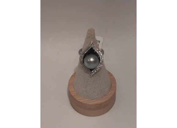 Image Bague Argent Perle