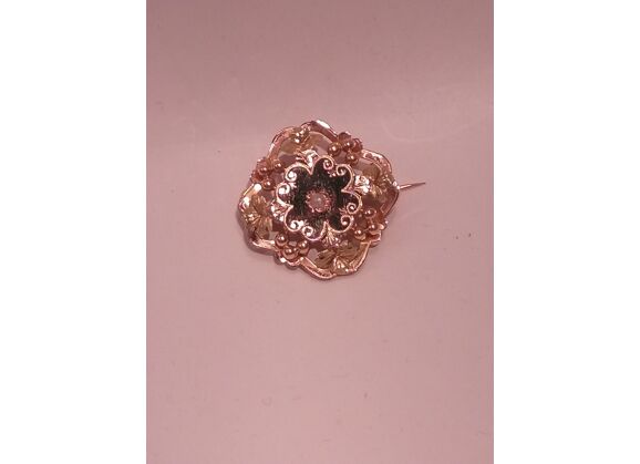 Image Broche Or NON SIGNE Or rose