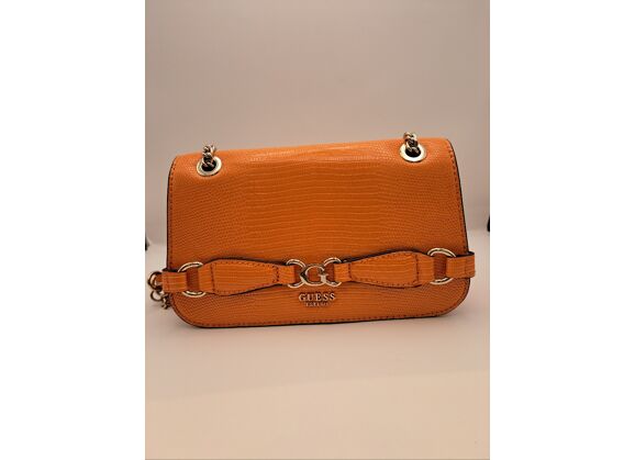 Image Sac à main GUESS Autre Porté épaule Polyuréthane Orange