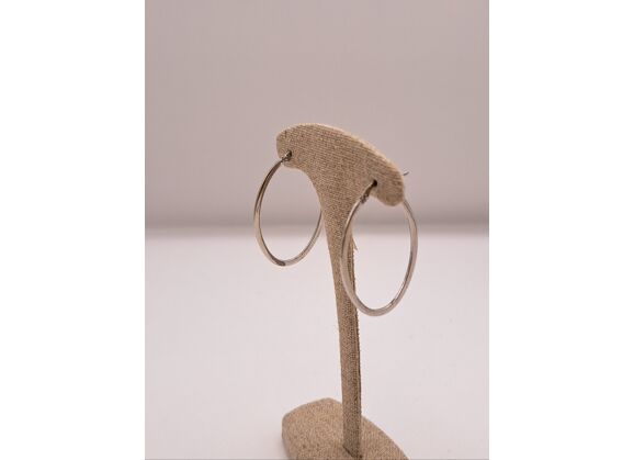 Image Boucles d'oreilles Or blanc