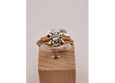 Image Bague Or rose Oxyde de zirconium Oxyde de zirconium