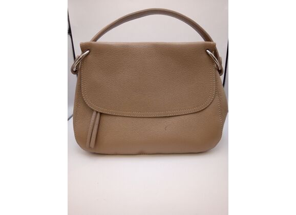 Image Sac à main Porté épaule Cuir Marron clair