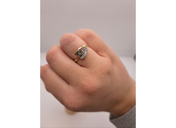 Image Bague Or jaune Oxyde de zirconium Sans