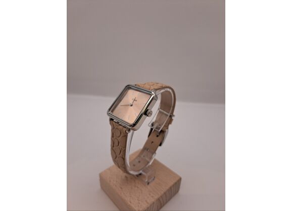 Image Montre Femme CLUSE La tetragone Cuir Beige 30 mm