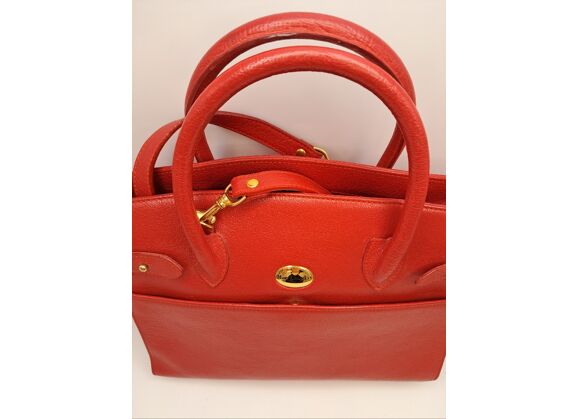 Image Sac à main MAC DOUGLAS Porté main Cuir Rouge