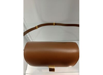 Image Sac à main CELINE Classic Box small Porté épaule Cuir Marron