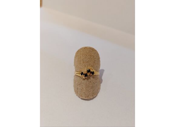 Image Bague Or jaune Saphir Sans
