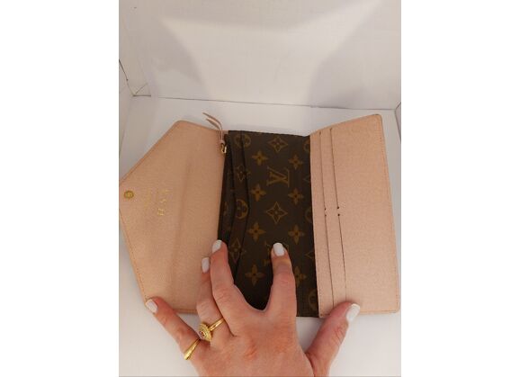 Image Portefeuille LOUIS VUITTON Sarah Toile enduite Monogram