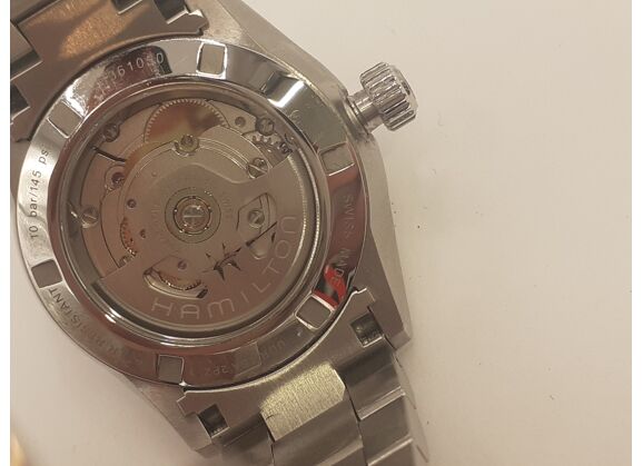 Image Montre Unisexe HAMILTON Jazzmaster Performer Auto Acier Argenté 34 mm