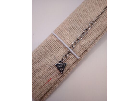 Image Bracelet Acier Pierre blanche