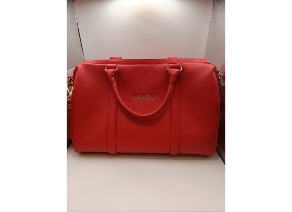 Image Sac à main LANCASTER Porté main Cuir de vachette Rouge