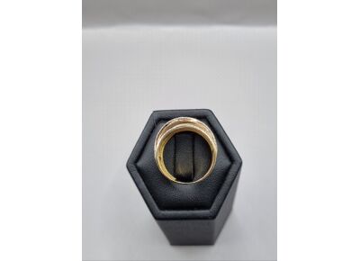 Image Bague Or jaune Oxyde de zirconium Oxyde de zirconium