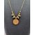 Image Collier Or jaune Verre Verre