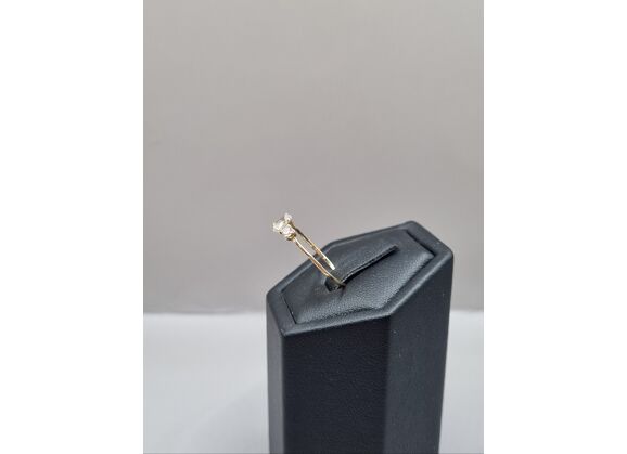 Image Bague Or jaune Oxyde de zirconium Oxyde de zirconium