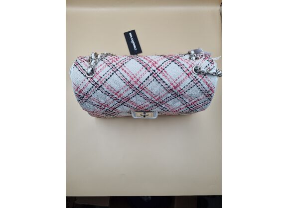 Image Sac à main KARL LAGERFELD Porté épaule Tissu Blanc