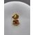 Image Pendentif Or jaune Pierre rouge Pierre rouge
