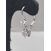 Image Boucles d'oreilles Or blanc Oxyde de zirconium Oxyde de zirconium