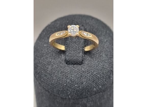 Image Bague Or jaune Diamant Diamant
