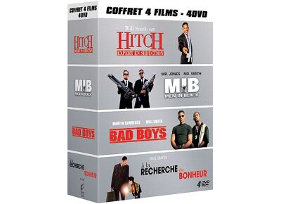 DVD  Coffret Will Smith - Hitch + Mib + Bad Boys + À La Recherche Du Bonheur DVD Zone 2