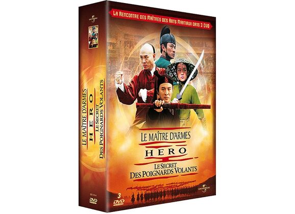 Image DVD Coffret Asiatique - Le Maître D'armes + Hero + Le Secret Des Poignards Volants - Pack DVD Zone 2