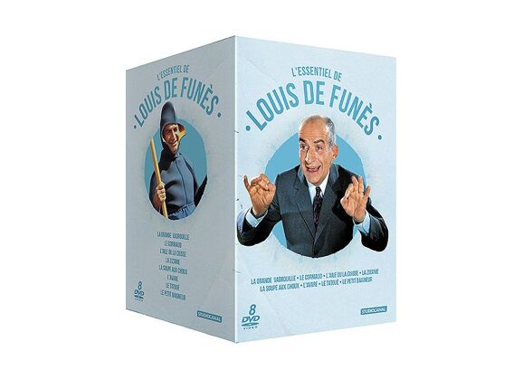 Image DVD L'essentiel De Louis De Funès - Coffret 8 Dvd - Pack DVD Zone 2
