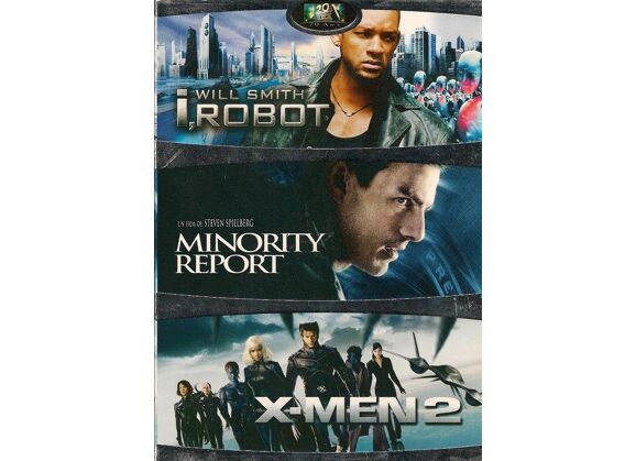 Image DVD Minority Report + X-Men 2 + I, Robot - Pack DVD Zone 2