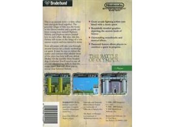 Image Jeux Vidéo The Battle of Olympus NES/Famicom