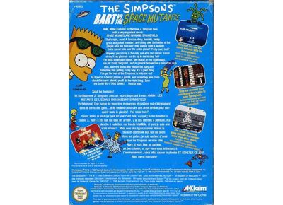Jeux Vidéo The Simpsons Bart vs. the Space Mutants NES/Famicom