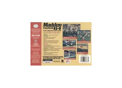 Image Jeux Vidéo Madden Football 64 Nintendo 64