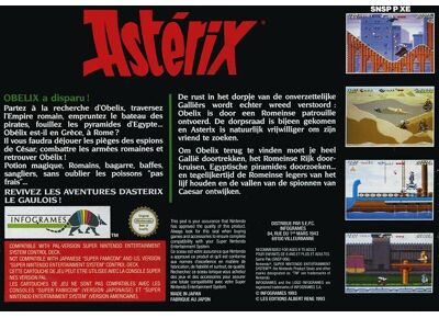 Jeux Vidéo Asterix Super Nintendo