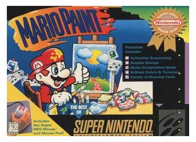 Jeux Vidéo Mario Paint (w/ mouse) Super Nintendo