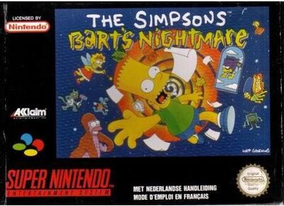 Jeux Vidéo The Simpsons Bart's Nightmare Super Nintendo