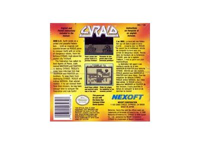 Image Jeux Vidéo Cyraid Game Boy