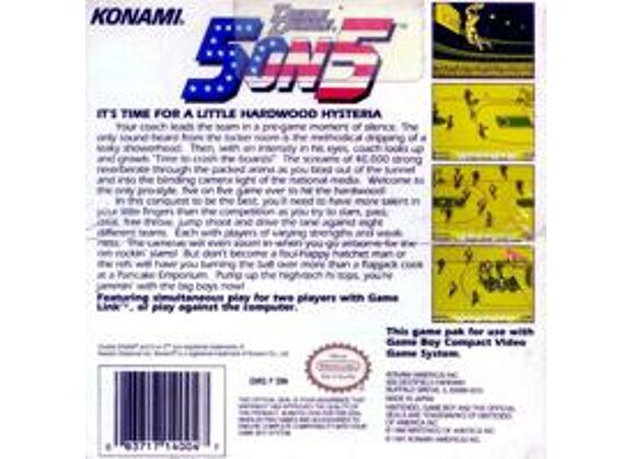 Image Jeux Vidéo Double Dribble 5 on 5 Game Boy