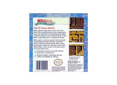 Image Jeux Vidéo Milon's Secret Castle Game Boy