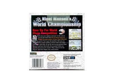 Jeux Vidéo Nigel Mansell's World Championship Racing Game Boy