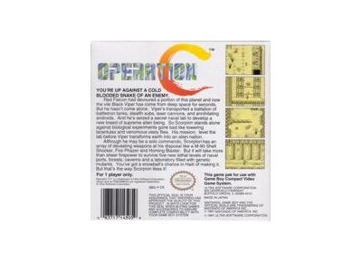 Image Jeux Vidéo Operation C Game Boy