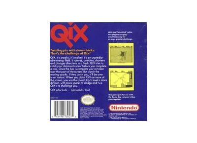 Jeux Vidéo Qix Game Boy