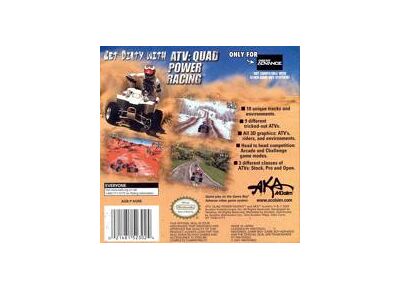 Image Jeux Vidéo ATV Quad Power Racing Game Boy Advance