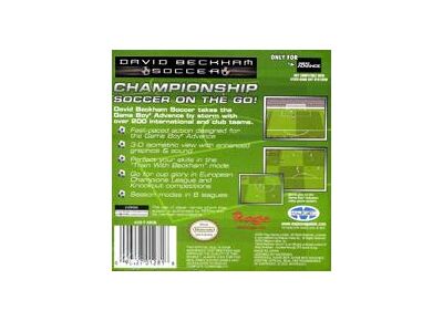 Jeux Vidéo David Beckham Soccer Game Boy Advance
