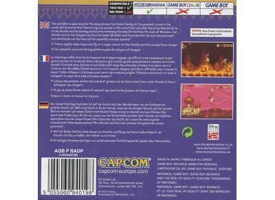 Image Jeux Vidéo Disney's Aladdin Game Boy Advance