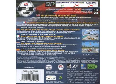 Image Jeux Vidéo F1 2002 Game Boy Advance