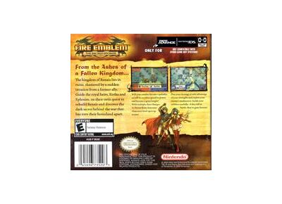 Jeux Vidéo Fire Emblem The Sacred Stones Game Boy Advance