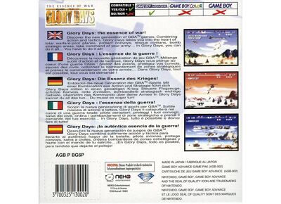 Image Jeux Vidéo Glory Days Game Boy Advance
