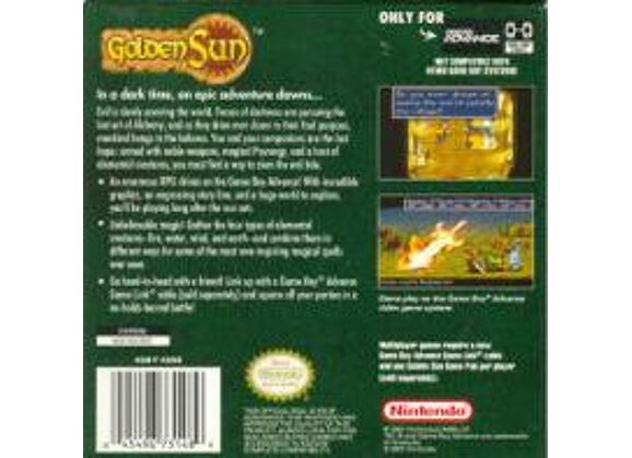 Image Jeux Vidéo Golden Sun Game Boy Advance